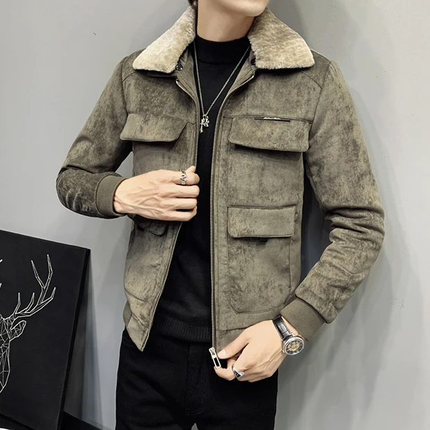 

Новинка Осень-зима 2019 повседневная мужская хлопковая Повседневная Корейская версия бархатный большой размер 3XL