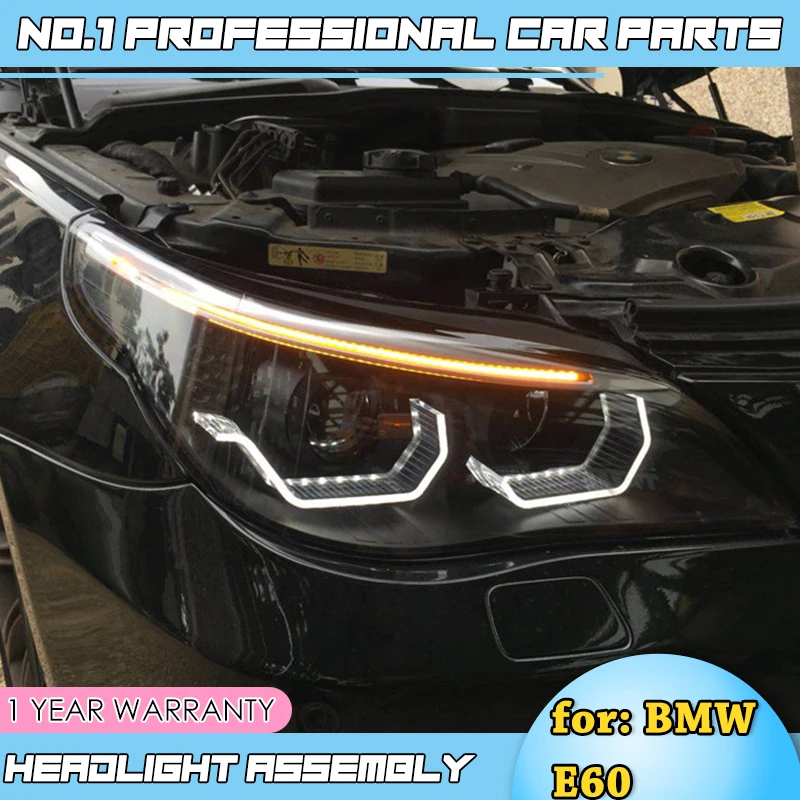 2 шт. автомобильные аксессуары для 5 серии E60 передсветильник s 2003 2007 светодиодный