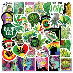103050pcs funny characters leaves weed smoking graffiti stickers laptop phone car skateboard bike guitar kid toy cool sticker free global shipping