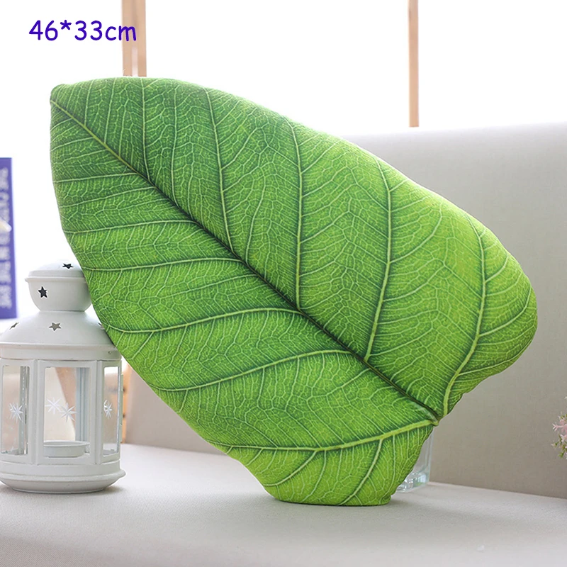Высокое качество 3D имитация растений листья плюшевые подушки мягкие домашние
