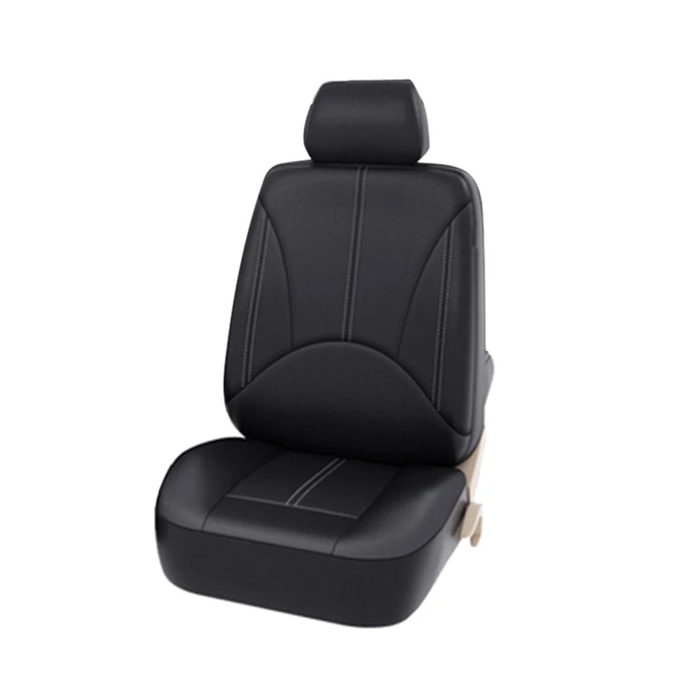 Verkauf Universal Auto Sitz Abdeckung Schutz PU Leder Vorne Und Hinten Sitz Zurück Kissen Pad Matte Rückenlehne Für Auto Innen Lkw SUV Limousine