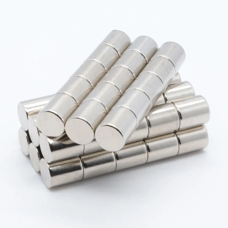 

50pcs 10x12 mm N35 NdFeB Super Strong Round Neodymium Magnets Craft Rare Earth Powerful Magnet 10*10 mm Advertising magnet