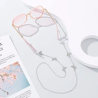 fashion ladies glasses chain hollow rose shaped glasses rope sunglasses chain glasses frame ladies girls neck strap rope