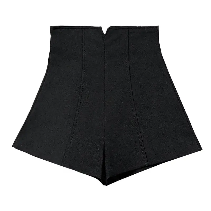 

Summer Shorts Women Clothes Casual High Waist Mini Shorts Sexy Female Elastic Black Wide Leg Shorts Women Clothing Solid Q2658