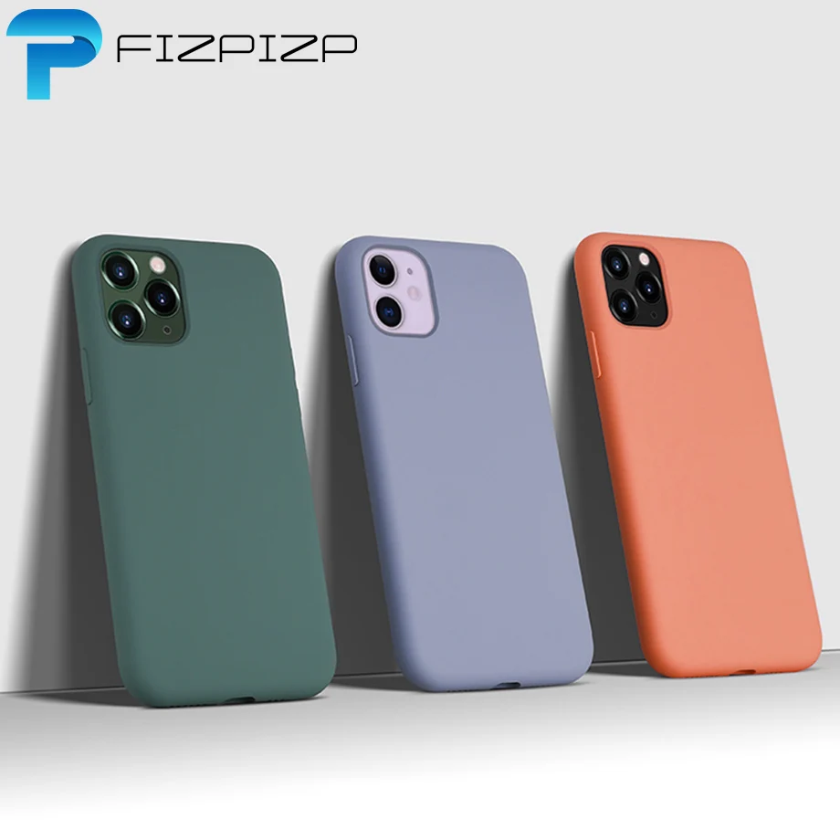 Тонкий мягкий чехол для iPhone 11 Pro 7 8 6 6s Plus Оригинальный жидкий силиконовый