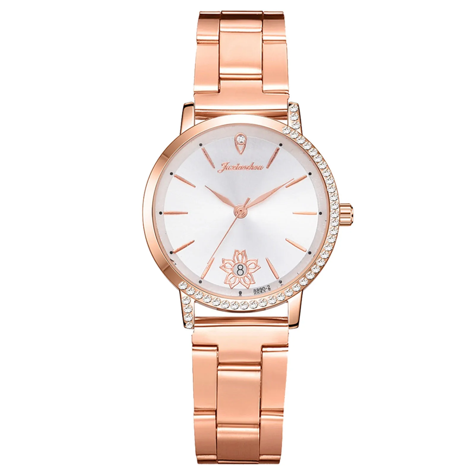 

Luxury Brand Lady Crystal Watch Women Dress Watch Diamond Fashion Rose Gold Quartz Watches Female Stainless Steel Wristwatches