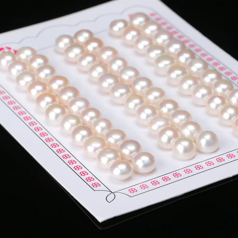 

Оптовая продажа, пресноводный жемчуг с пуговицами, 6-6,5 мм, белый, розовый, фиолетовый цвет, бриллиантовый свободный жемчуг с полуотверстием ...