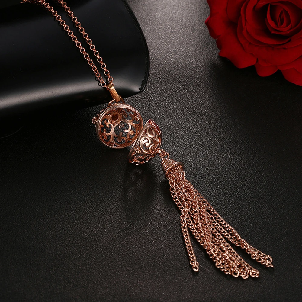 Mexico Chime Music Bell Angel Ball Caller Locket Necklace Tassel Pregnancy Perfume Aromatherapy Diffuser | Украшения и аксессуары
