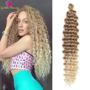 Вязаные волосы с крупными волнами, синтетические плетеные удлинители волос, натуральные африканские Кудрявые Волнистые косы для женщин