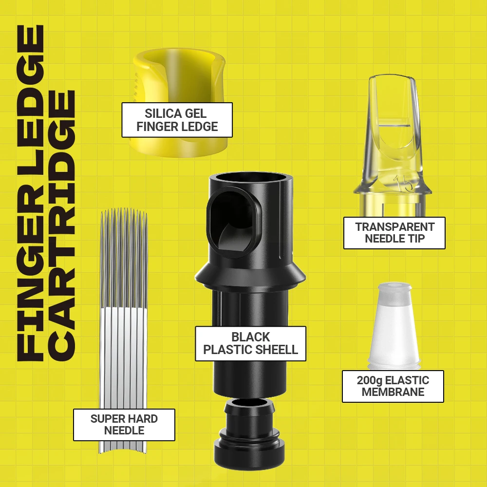 Stigma 16 pcs/lot Tattoo Needles Revolution Cartridge Curved Magnum Shader for Cartridges Machine #12 0.35 mm #10 0.3mm | Красота и