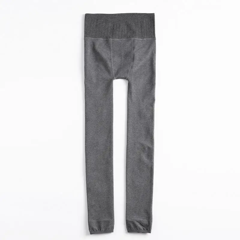 6XL Plus Size Stirrup Leggings for Women - High Waist Cotton Skinny Pant for Autumn Winter - Casual, Warm, Stretch Seamless Legging image 4