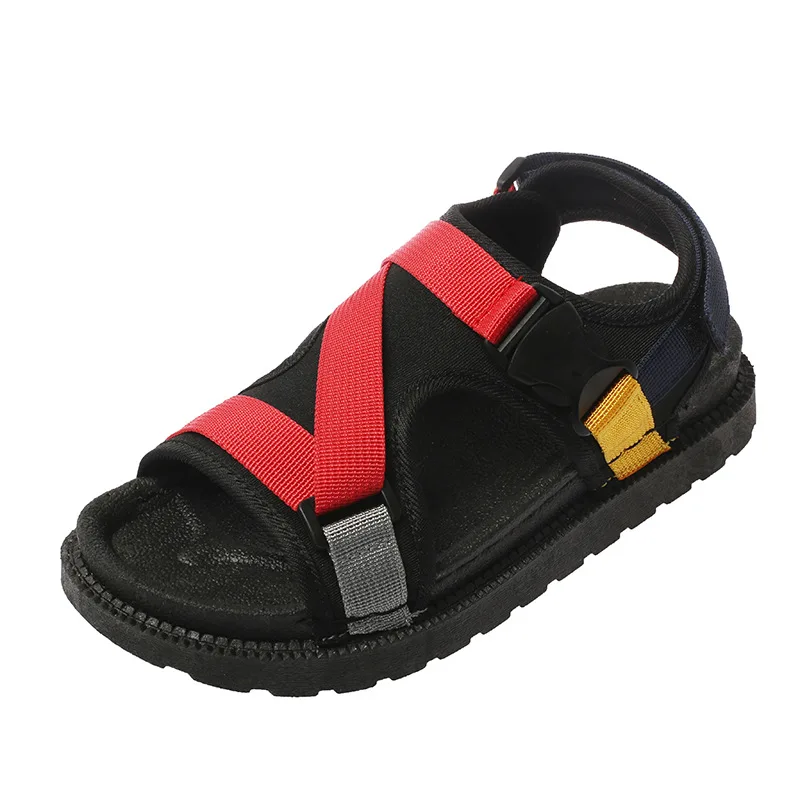 2020 Sports Sandals Ladies Platform Shoes Woman Mid Heel Muffin Thick Bottom Hook Loop Fashion Casual Black Yellow Summer | Обувь