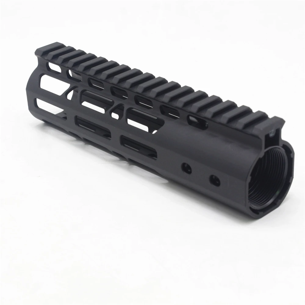 Черный 7 дюймовый MLOK Handguard Picatinny Rail Scope Mount с бочковой гайкой для. 223 5 56 AR15|Кронштейны