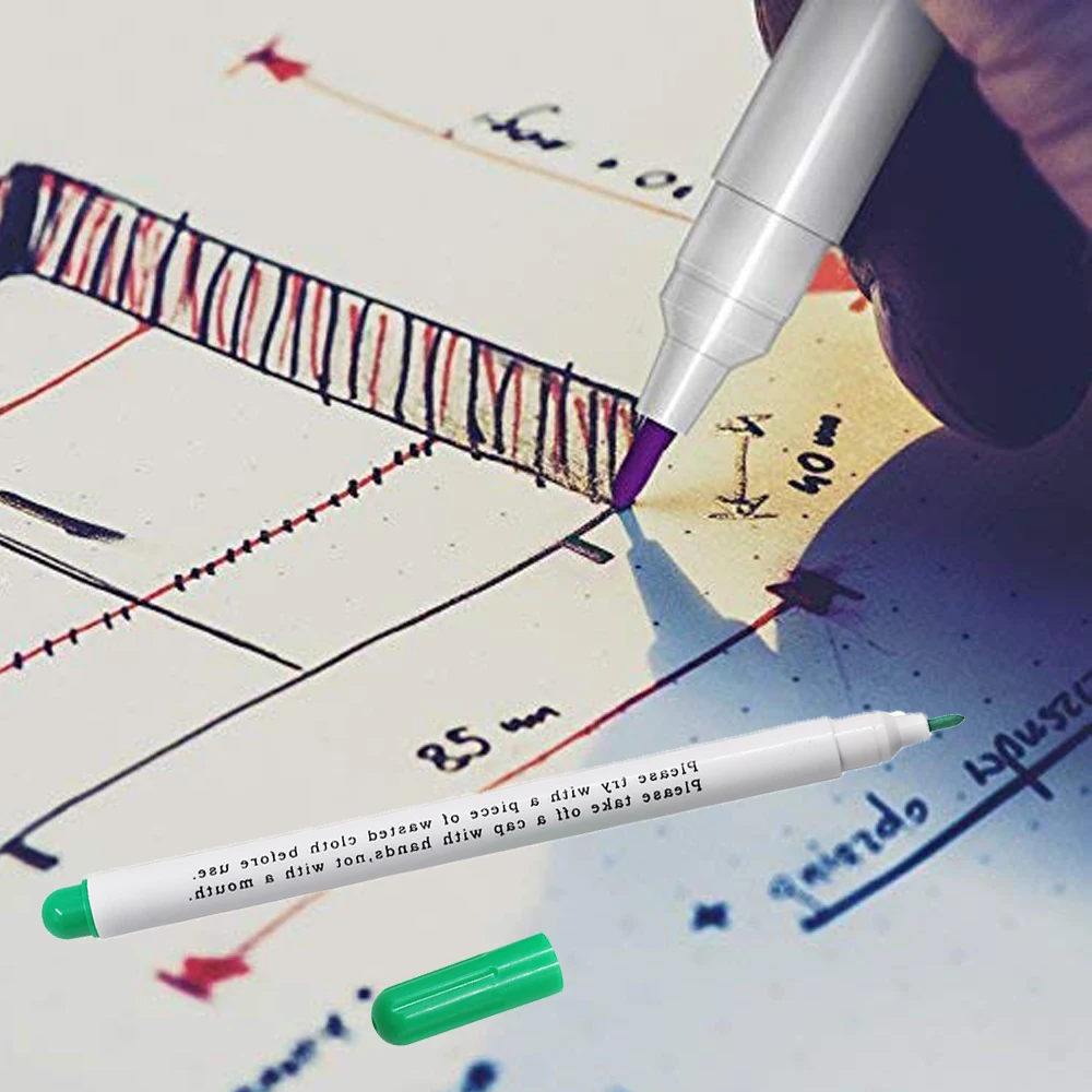 Маркировочные ручки для ткани водорастворимые 12 шт./компл. | Дом и сад