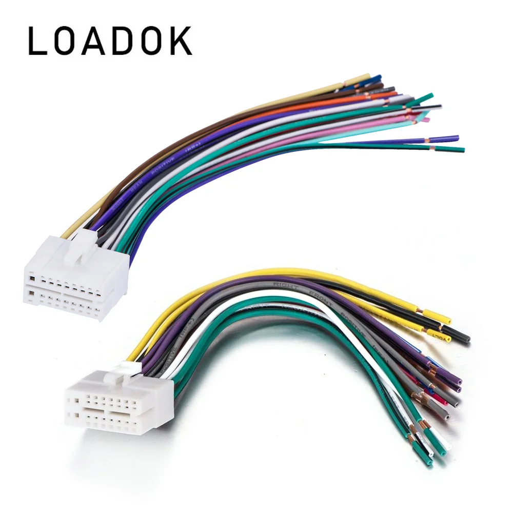 

Car 16/18Pin Power Speaker Wire Stereo Radio Wiring Harness Connector Adapter Cable for Clarion