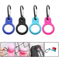 new arrival sports outdoor kettle buckle carabiner water bottle holder camping hiking aluminum rubber buckle hook high quality