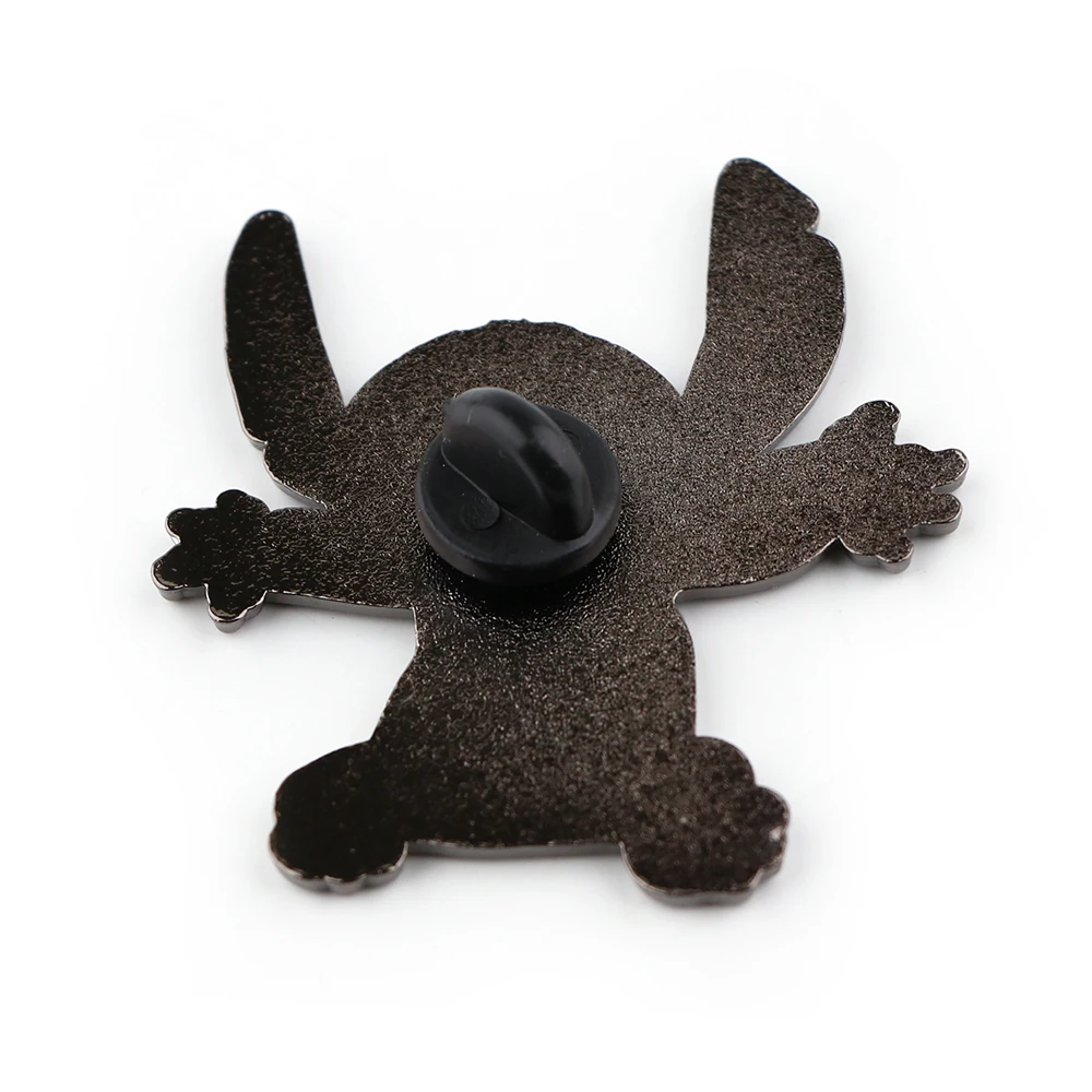 Ститч инопланетянин жесткая эмалированная заколка аниме заколки на лацкан