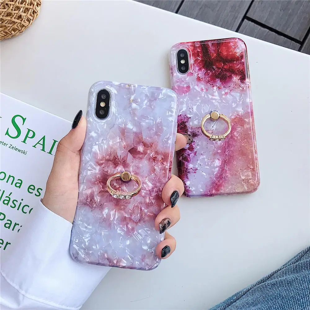 

Luxury Bracelet Bling Marble Firework Pattern Cover for iPhone 12 11 Pro Max X XS Max XR 7 8 6 6s Plus Flash Back Cover Coques