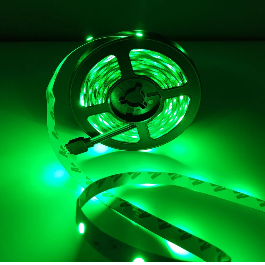 Светодиодный светильник RGB SMD 5050 2835 Светодиодный ленточный 5 м водонепроницаемый светодиодный гибкий диодный светильник ing ленточный контроллер DC 12 В комплект адаптеров