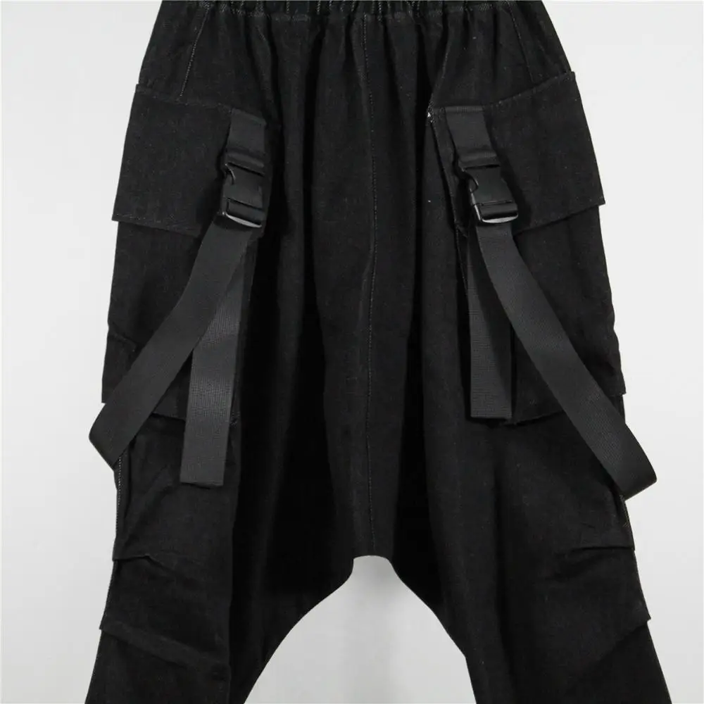 

S-L!Spring and autumn men's trend day is loose small leg pants stretch harun pants personality popular logo harem pants jean han