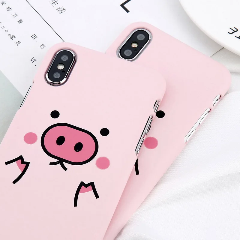 Милый ребенок панда Медведь шаблон чехол для iPhone X 8 8Plus XR XS Max розовый чехол для телефона твердый пластиковый чехол на заднюю панель для iPhone 6 6S 7 Plus