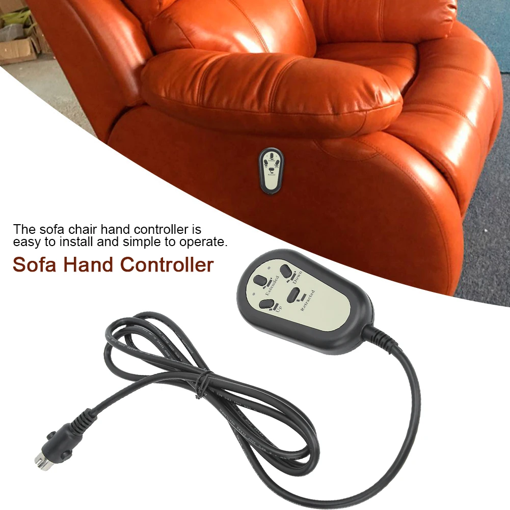 

Electric Recliner Chair Sofa 4 Button Remote Control Hand Switch Controller For Dual-Motor Fit For Massage Chair Lifting Chairs