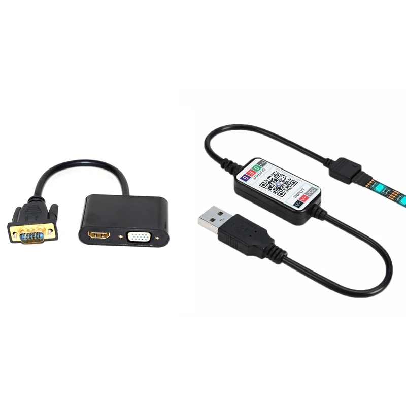 

Wireless Bluetooth LED Dimmer Remote Controller with 1080P VGA to HDMI Converter Adapter