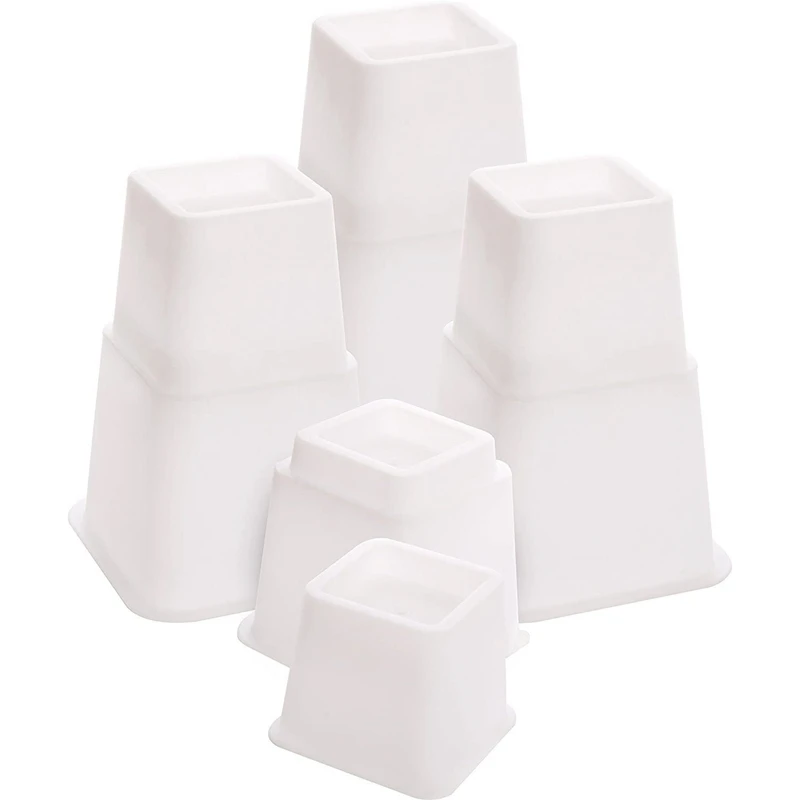 

Hot Adjustable Bed Furniture Risers - Elevation in Heights 3, 5 or 8 Inch Heavy Duty Risers for Sofa and Table(8 Pieces)