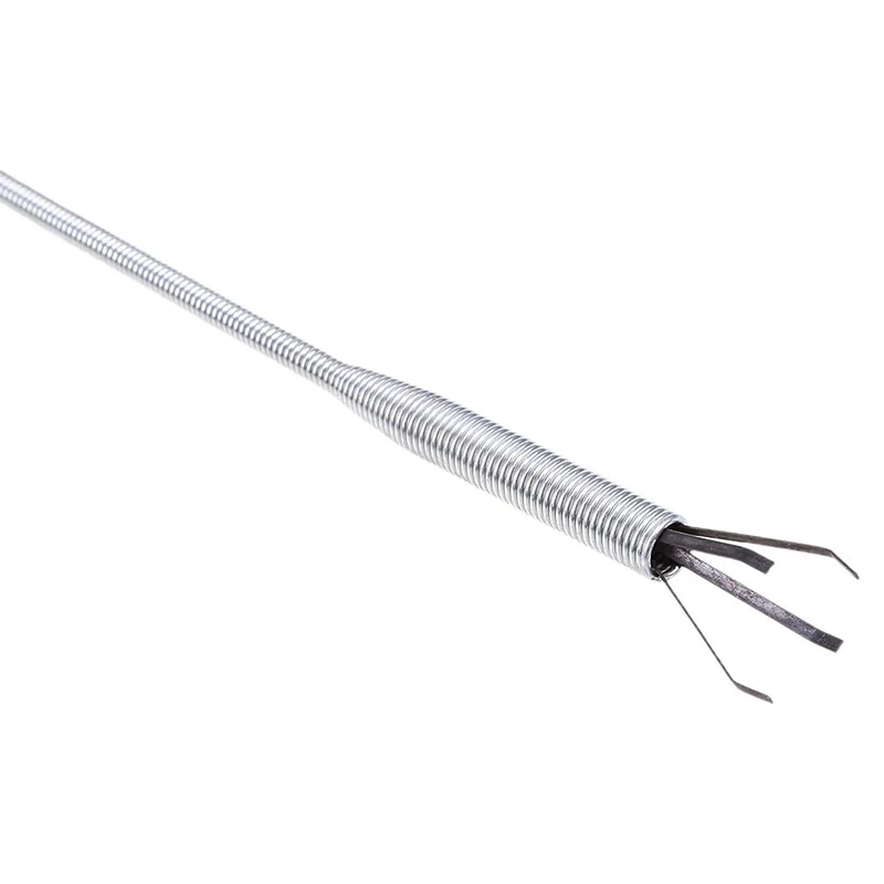 

63inch Flexible Grabber Pickup Tool, Extra Long Retractable Claw Retriever Stick, Use to Grab Trash & A Drain Auger
