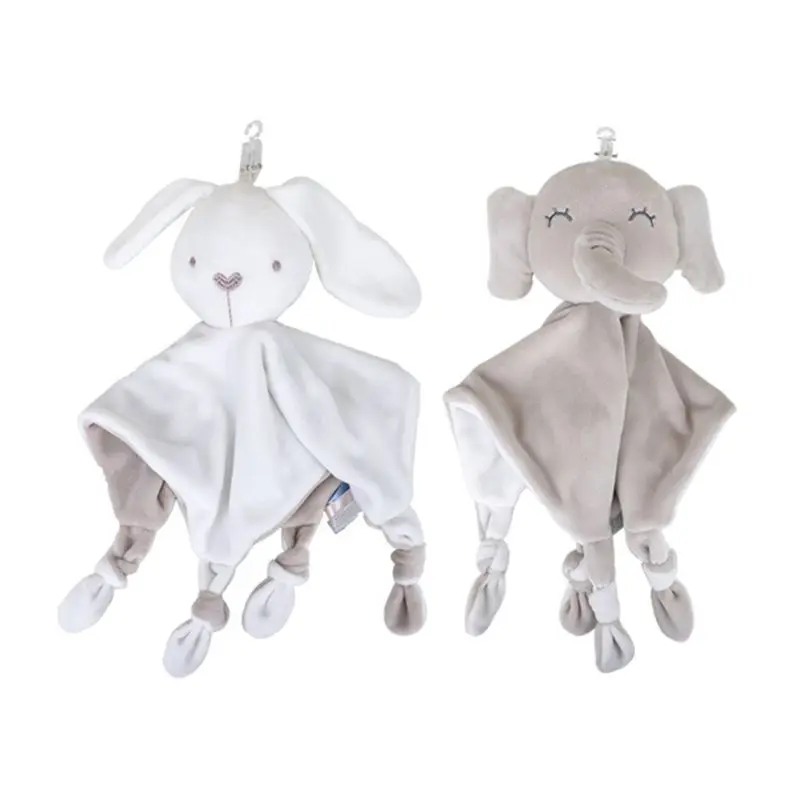 

Baby Soother Appease Towel Soft Plush Animal Doll Teether Infant Sleeping Nursing Stuffed Toy T8ND