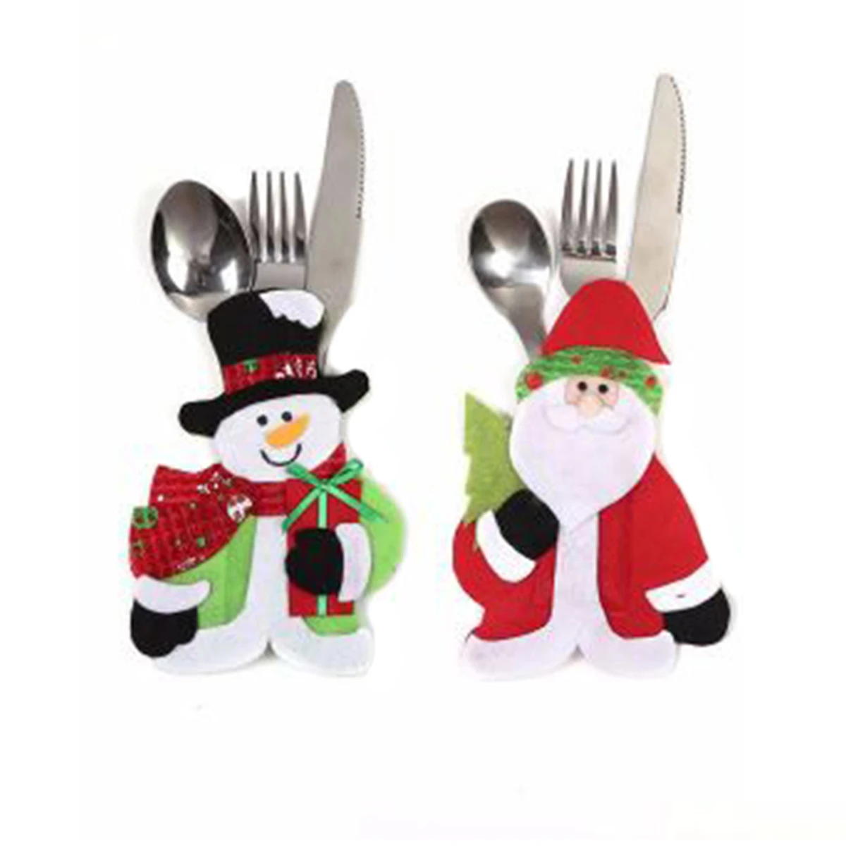 

Faroot 2020 Рождественская сумка для посуды, милые посуда украшения для отеля/ресторан/столовой, Санта Клаус/снеговика моделей