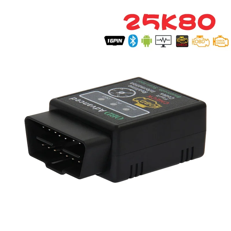 Сканер сканера ELM327 с поддержкой Bluetooth и OBD2 1 5 дюймов|Диагностические сканеры для