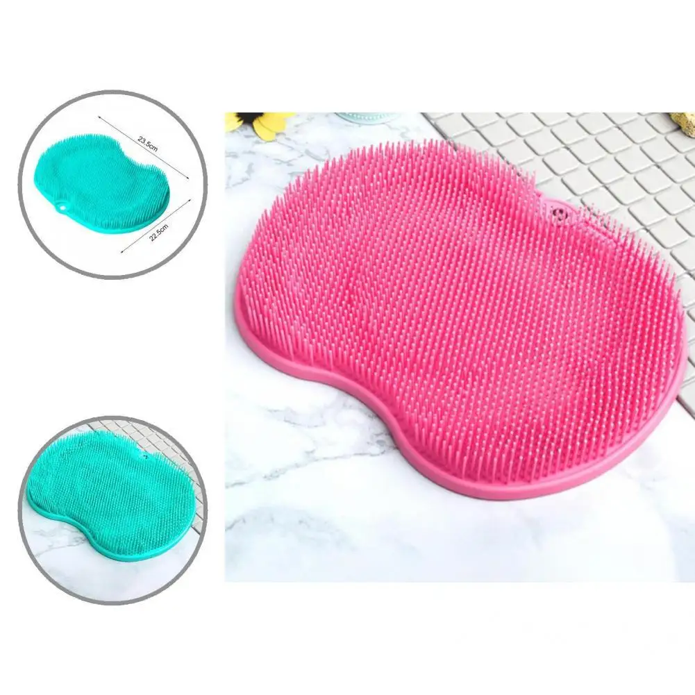 

Healthy Useful Deep Cleaning Foot Washing Brush with Suction Cup Bath Foot Massage Pad Skin-friendly for Dorm