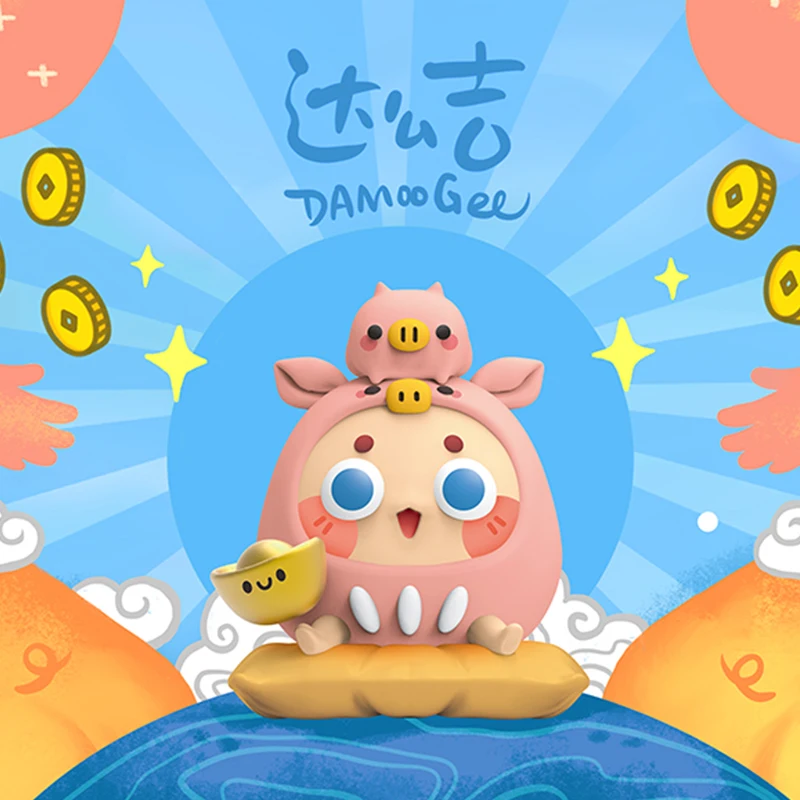

DAMOOGEE Rich 4th Series Blind Box Guess Bag Caja Ciega Toys Doll Cute Anime Figure Desktop Ornaments Gift Collection