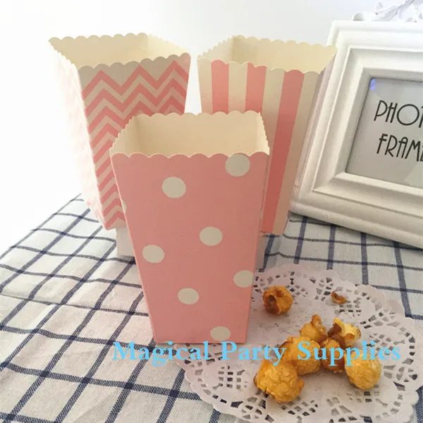 Бесплатная доставка 120 шт светильник розовый попкорн коробки миниатюрный