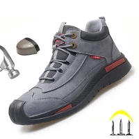 safety boots men winter work shoes water proof anti smash security safety shoes indestructible work boots steel toe men shoes