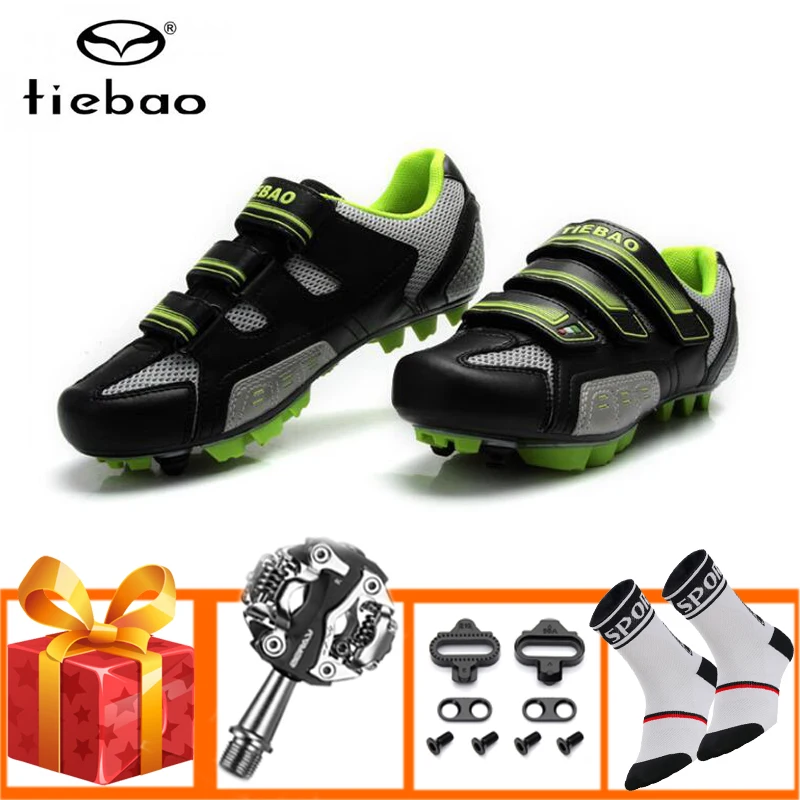 

Tiebao Cycling shoes zapatillas deportivas hombre self-locking Professional Men Women MTB Bicycle mtb pedals mountain bike shoes