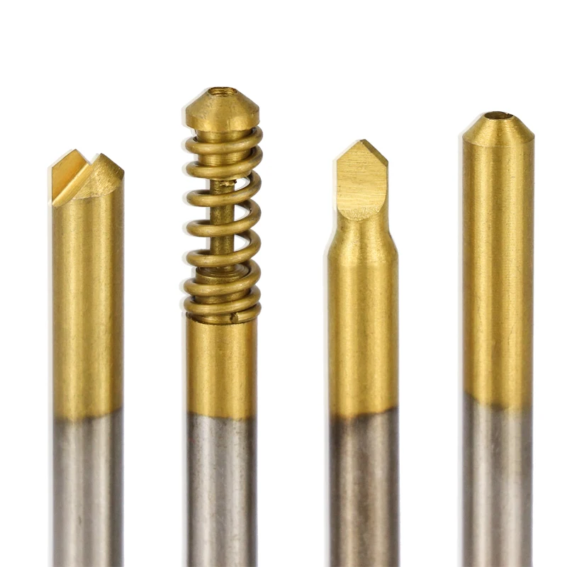 Набор фрез P301 комплект из 4 вертикальных насадок с титановым покрытием для сверл