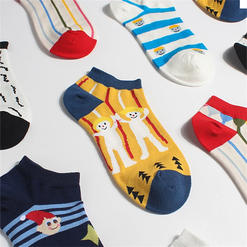 

Japanese Cute Socks Female Summer Thin Socks Ins Creative Tide Socks Boat Socks Low-cut Invisible Socks Can Not Drop Their Heels