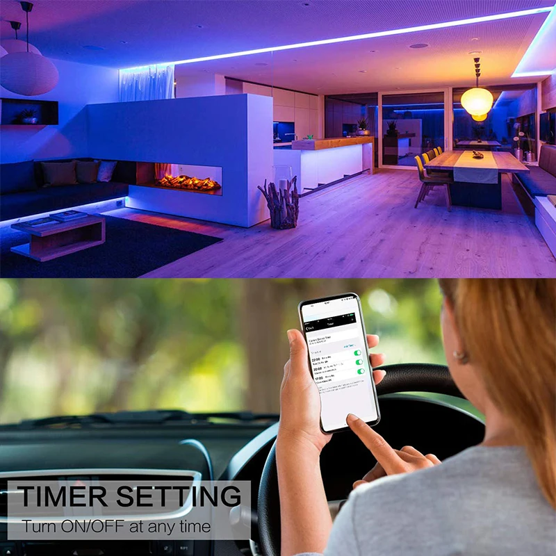 TUYA Smart life APP Wifi контроллер DC12V 5050 RGB + CCT Цветовая температура регулируемый