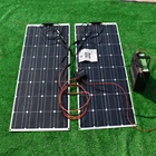 Полный набор для солнечной системы питания 100Вт, 200Вт, 12В, 18В, с гибкими солнечными панелями, 220В, 1000Вт, для зарядки батарей