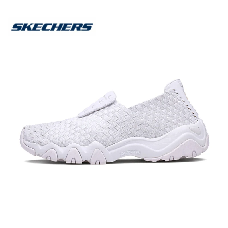 Skechers/Женская обувь на плоской подошве D'LITES белая спортивная без застежки