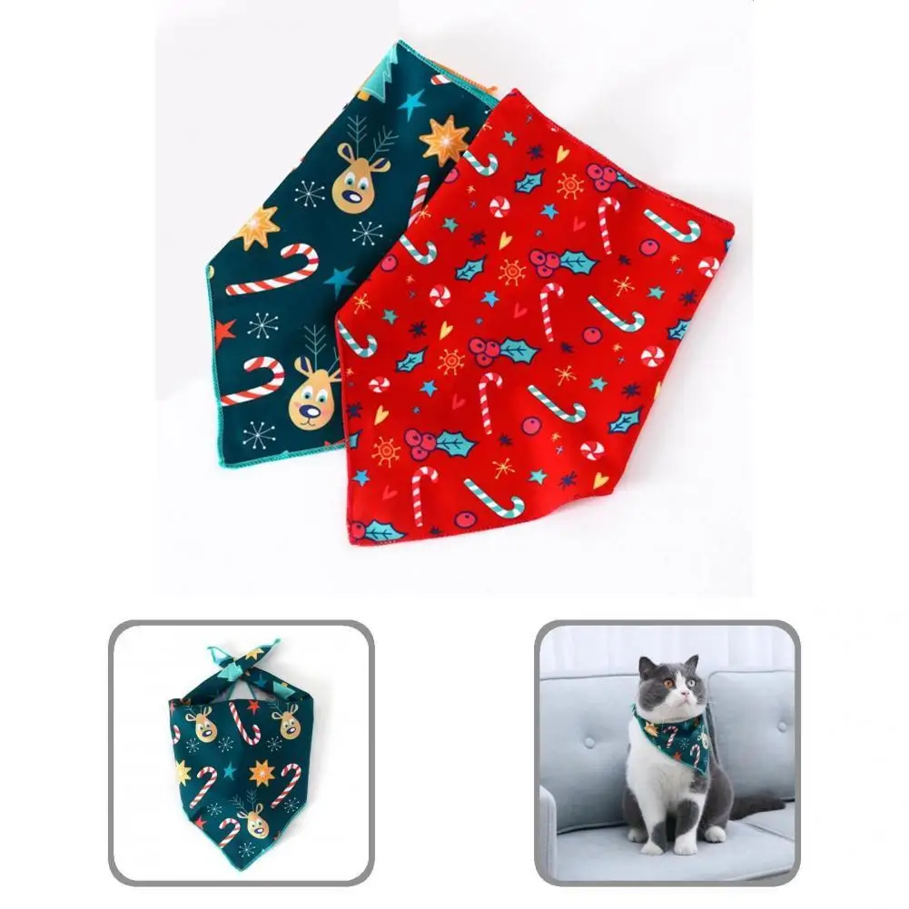 

Comfortable Breathable Christamas Pet Dogs Kitten Bandana for Photo Shooting