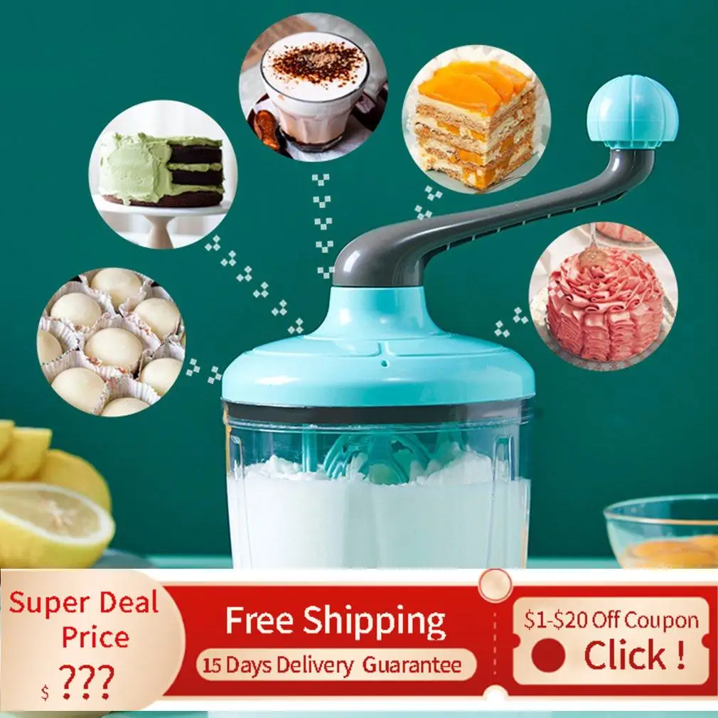 

Cream Whisk Manual Household Small Whisk Semi-Automatic Egg White Milk Foam Cake Egg Hand Whisk Mixing Machine новый год 2022