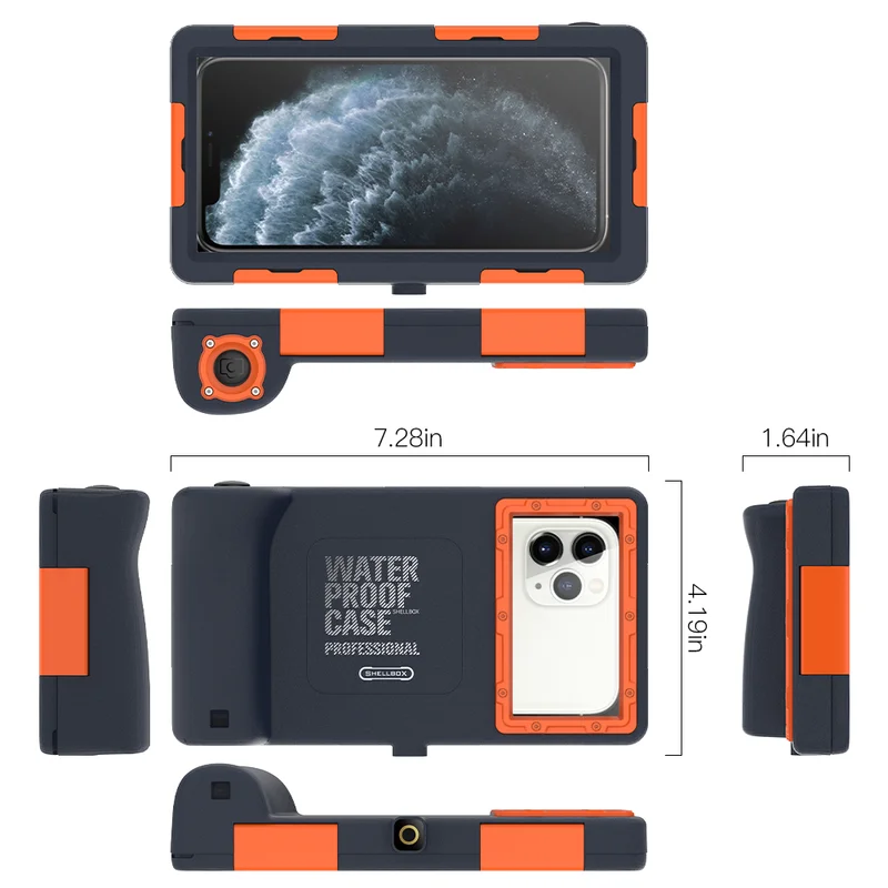 

Professional Diving Phone Case for iPhone 12 Pro XS 7 8 Plus 11 Pro Max 15M Waterproof Depth Cover for Samsung Note 10 S10