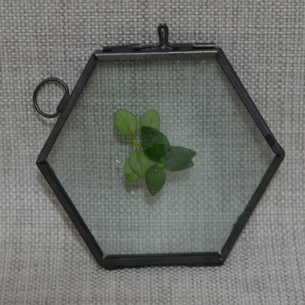 Античная Шестигранная подвесная стеклянная кованая железная декоративная