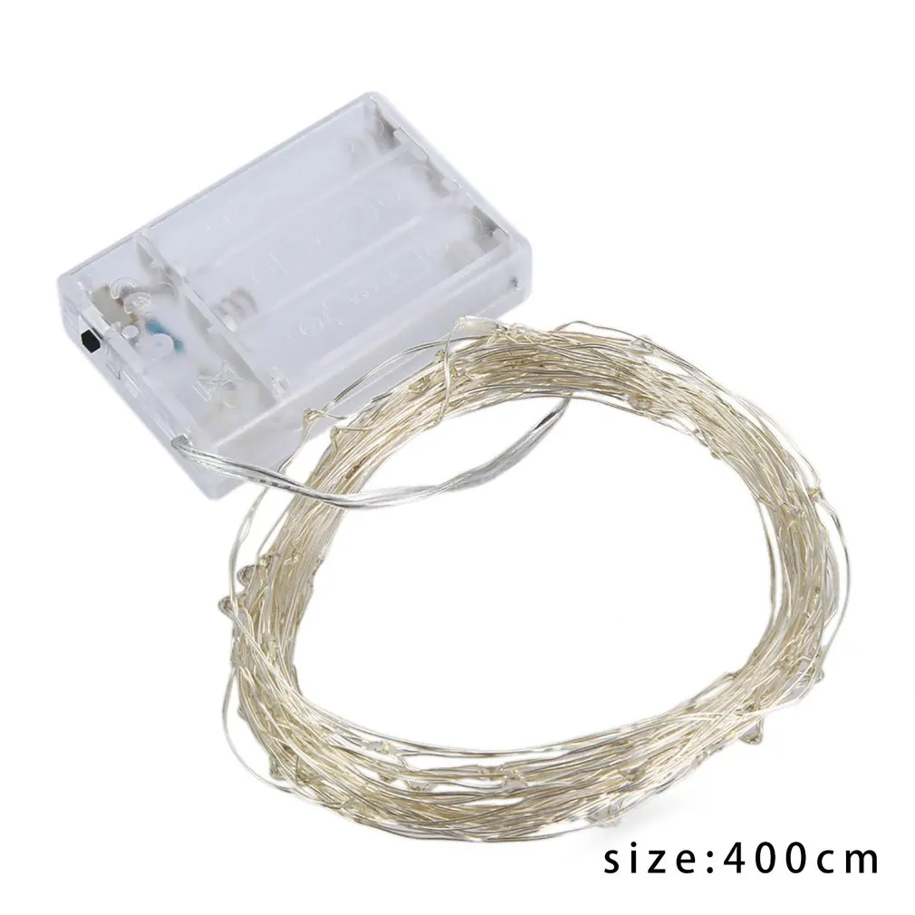 

Copper color button battery copper wire decorative light string