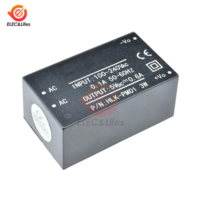HLK-PM01 AC-DC 220V до 3,3 V 5V 12V Мини модуль источника питания с HLK-PM01 HLK-PM03 HLK-PM12 Шаг вниз переключатель, модуль источника питания с сертификацией UL/CE - Цвет: HLK-PM01
