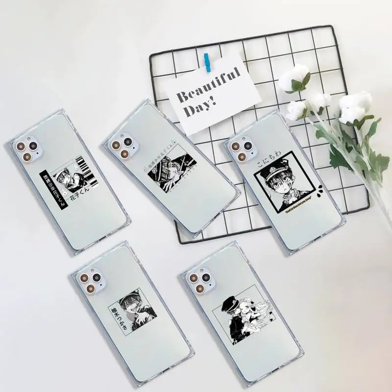 

Toilet bound Hanako Kun anime Phone Case Transparent for iPhone 7 8 11 12 se 2020 mini pro X XS XR MAX Plus