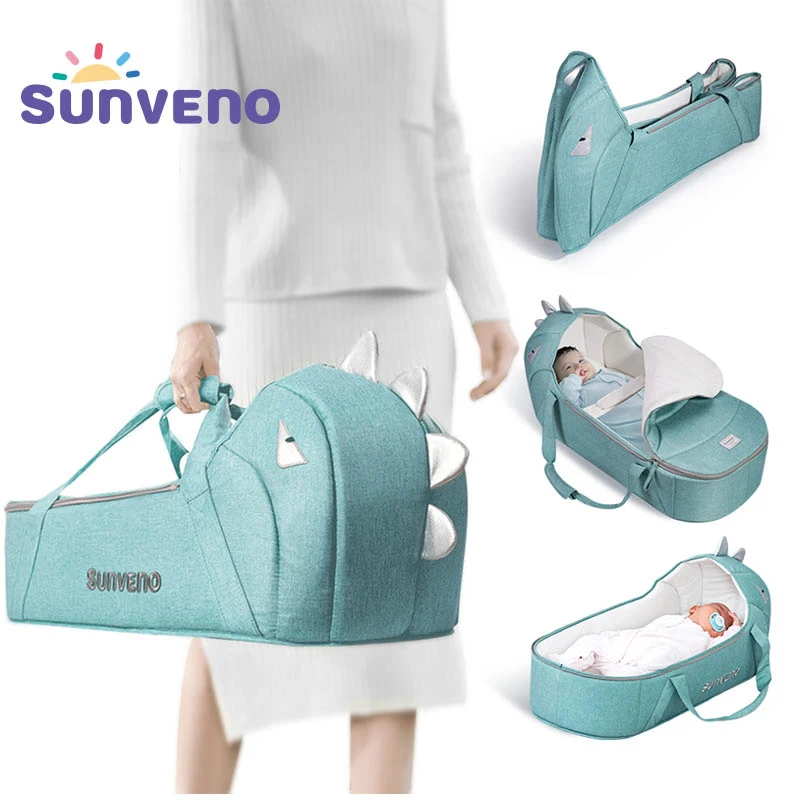 Sunveno портативная детская люлька-люлька детская кроватка для путешествий детская переносная корзина для новорожденных раскладушка для От 0 до 12 месяцев